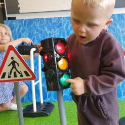 Road Safety Traffic Signs, Traffic Light & Parking Barrier Set.