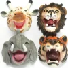 Safari Animal Hand Puppets Set of 4 for Imaginative Playtime