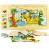 Safari Wooden Jigsaw Puzzle 5 Layers for Fun & Educational Play