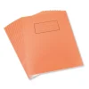 School Exercise Book 5mm Squares 229x178mm Orange (Pack of 10)