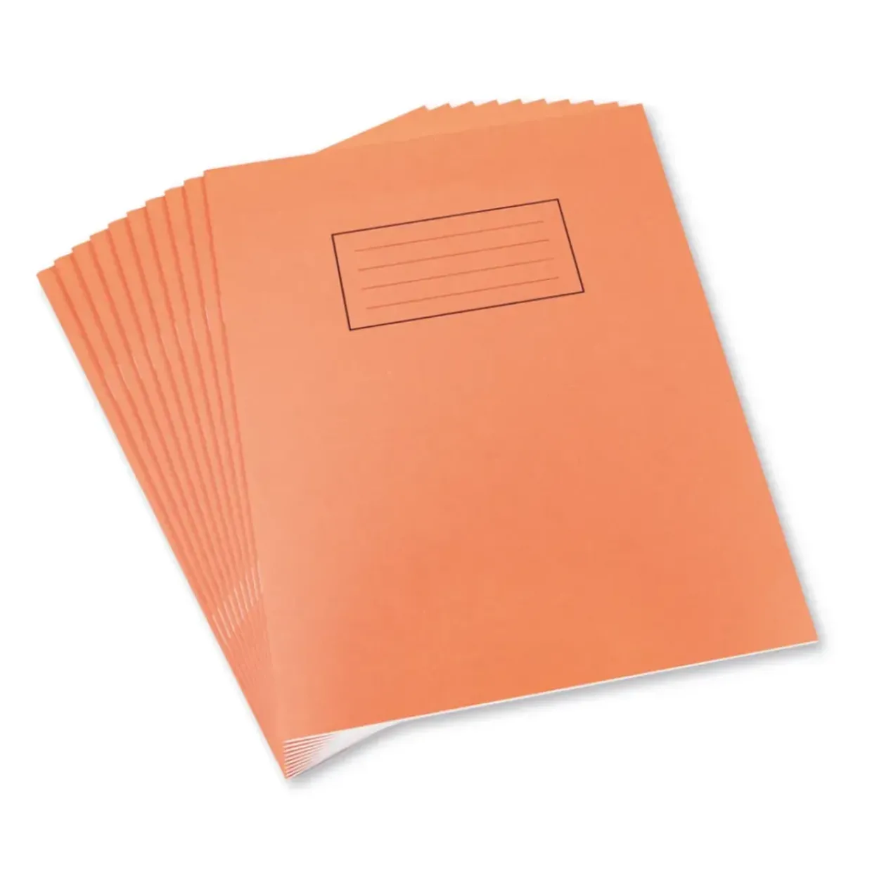 School Exercise Book 5mm Squares 229x178mm Orange (Pack of 10)