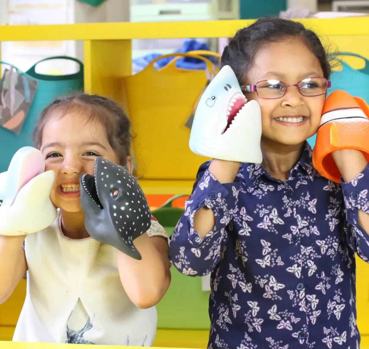 Sea Animal Hand Puppets - Set of 4