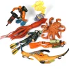 Sea Creatures, Animals & Diver Toys - 7pc
