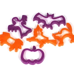 Set Of 6 Halloween Themed Cookie Cutting Shapes