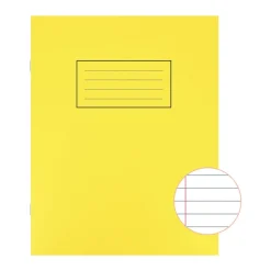 Silvine Exercise Book Ruled 229x178mm Yellow (Pack of 10)