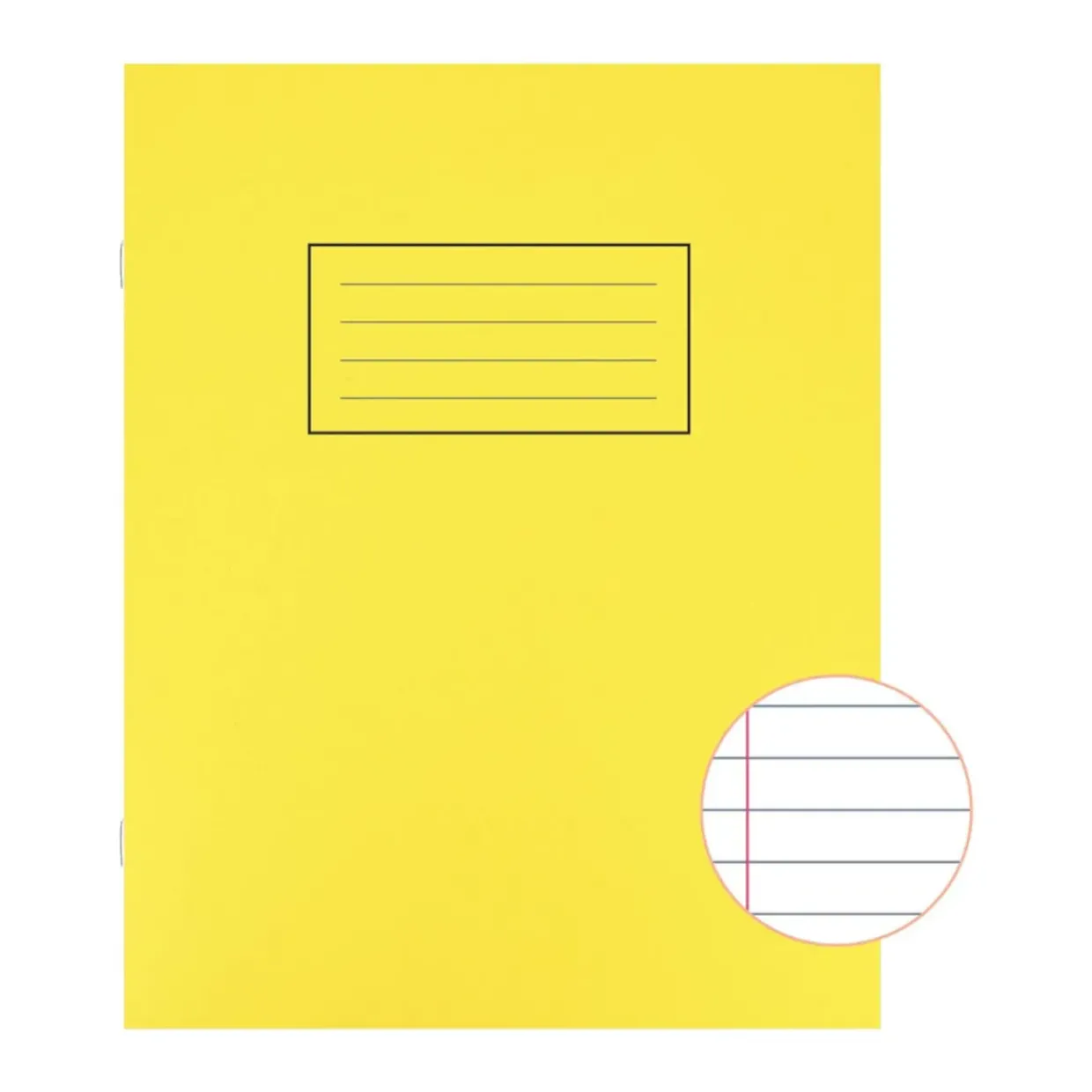 Silvine Exercise Book Ruled 229x178mm Yellow (Pack of 10)