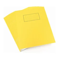 Silvine Exercise Book Ruled 229x178mm Yellow (Pack of 10)