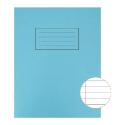 Silvine Exercise Book Ruled 229x178mm Blue (Pack of 10)