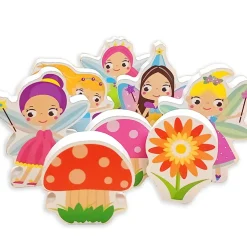 Small World Fairy Wooden Figures. 8PCS