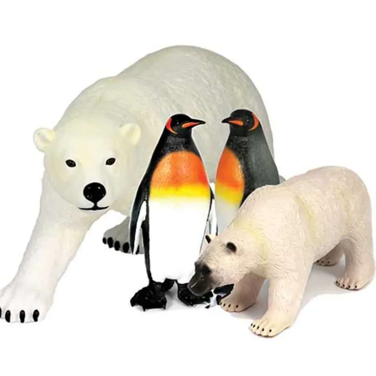 Small World Jumbo Arctic Animals 4pc Set for Realistic & Engaging Learning