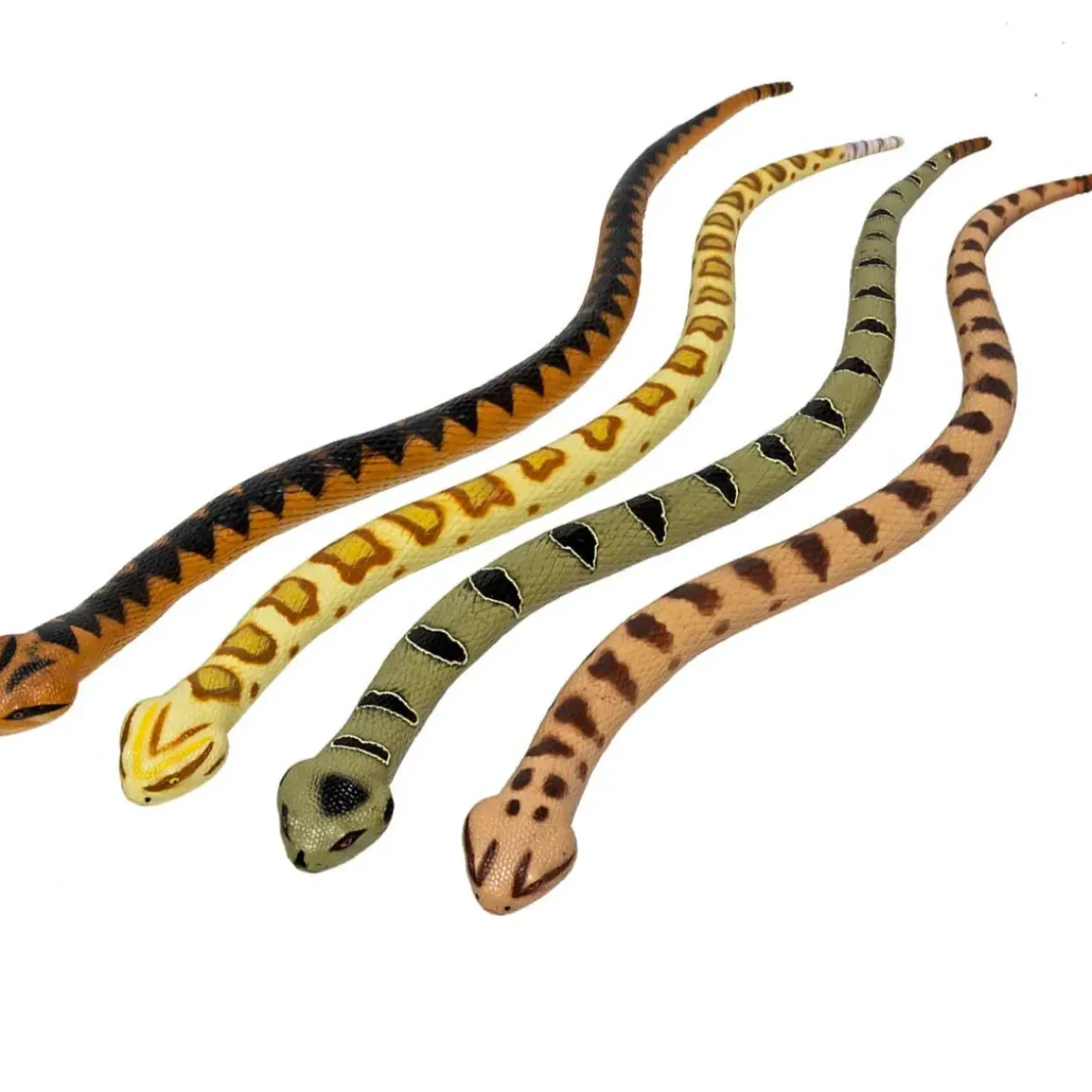 Small World Jumbo Snakes - 4pcs for Imaginative play