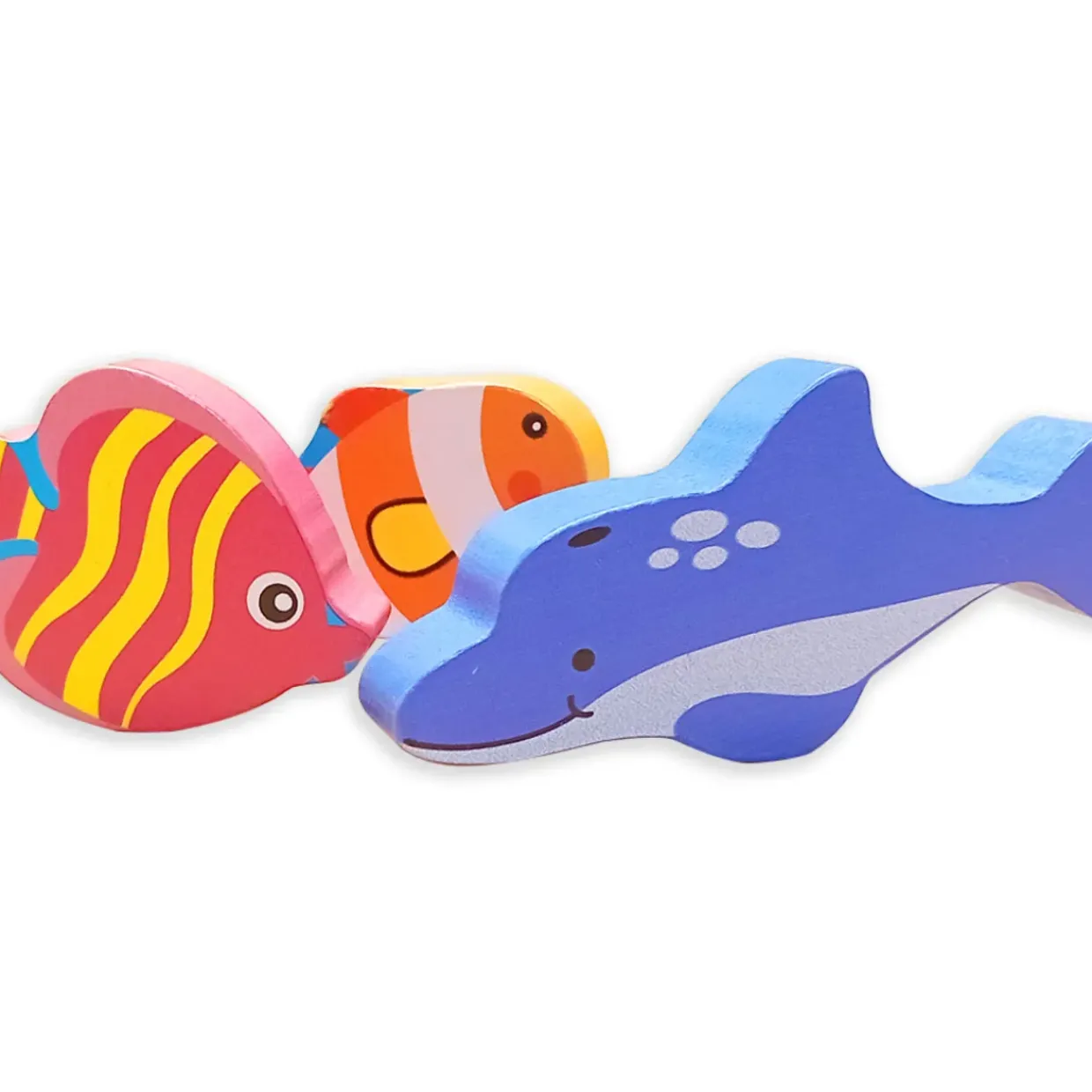 Small World Mermaid Wooden Figures. 8PCS