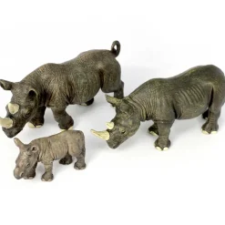 Small World Rhino Family 3pc