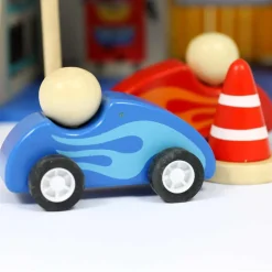 Small World Wooden Garage Playset - Eco-Friendly Toy for Endless Imaginative Play