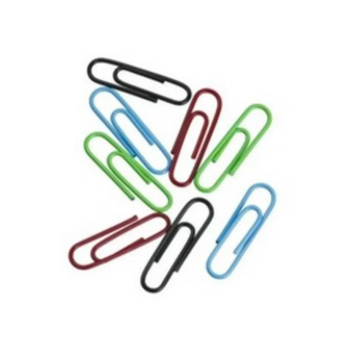 ValueX Paperclip Large Plain 33mm Assorted Colours (Pack 100)