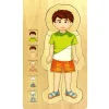 Wooden Human Body Boy 5-Layered Jigsaw Puzzle for Fun & Learning
