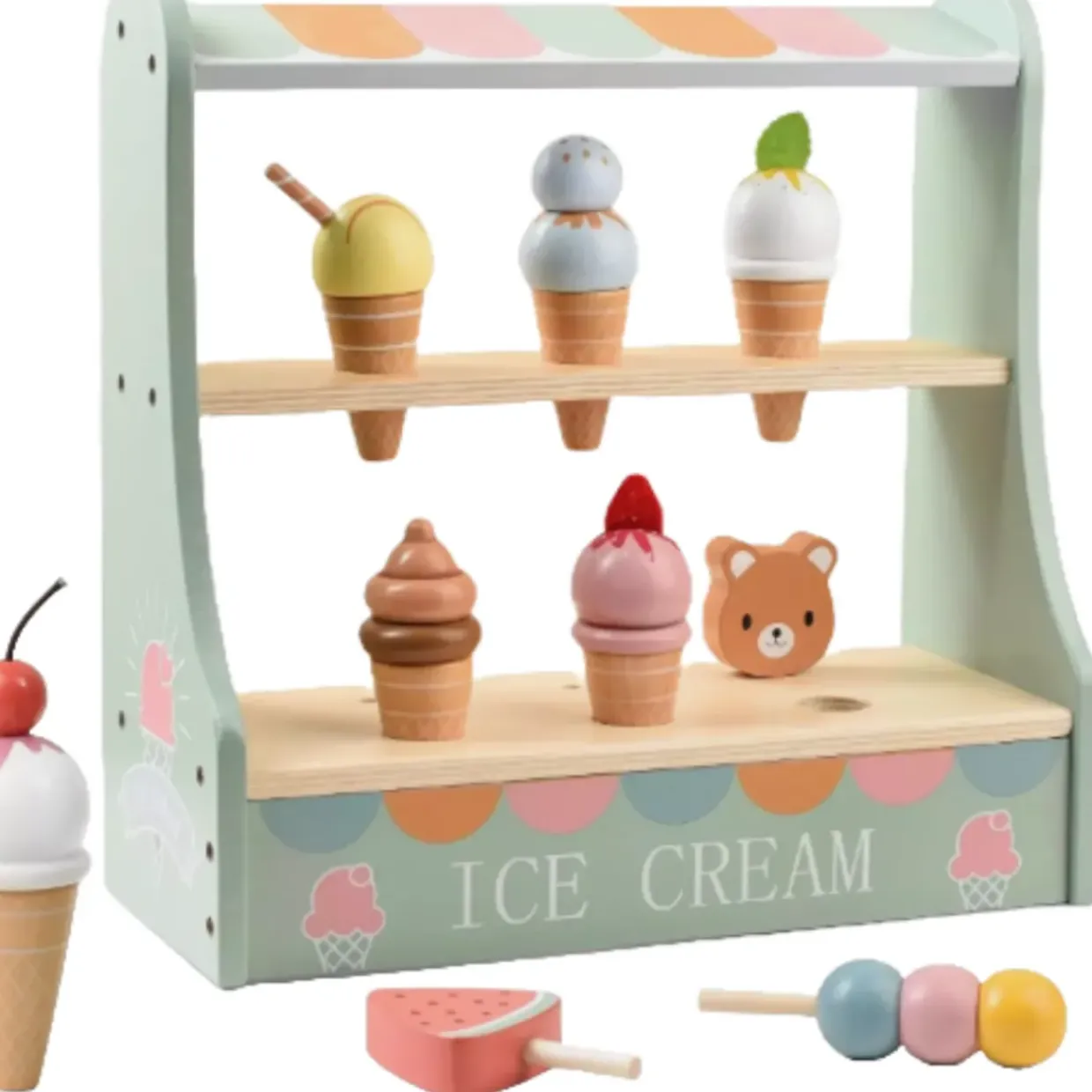 Wooden Ice Cream Stand