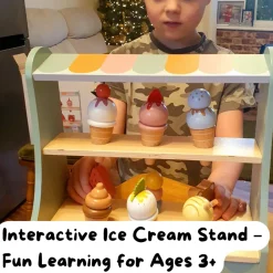 Wooden Ice Cream Stand