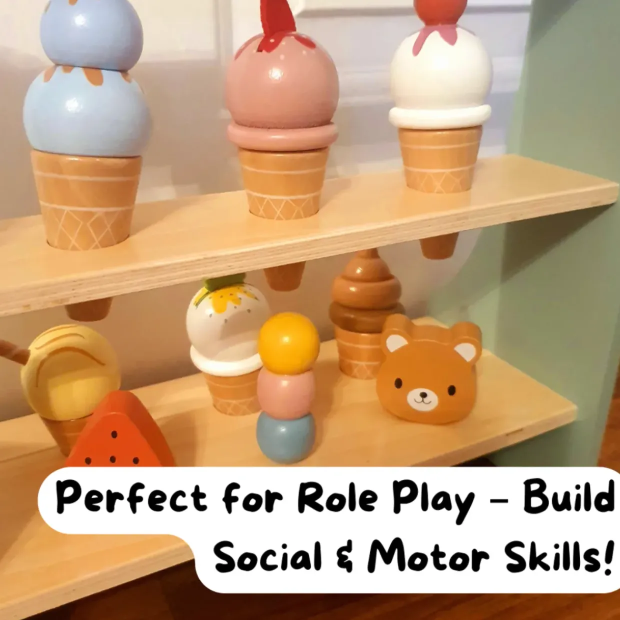 Wooden Ice Cream Stand