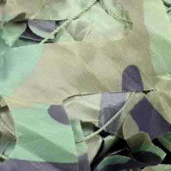 Woodland Green Camouflage Den Netting Fabric