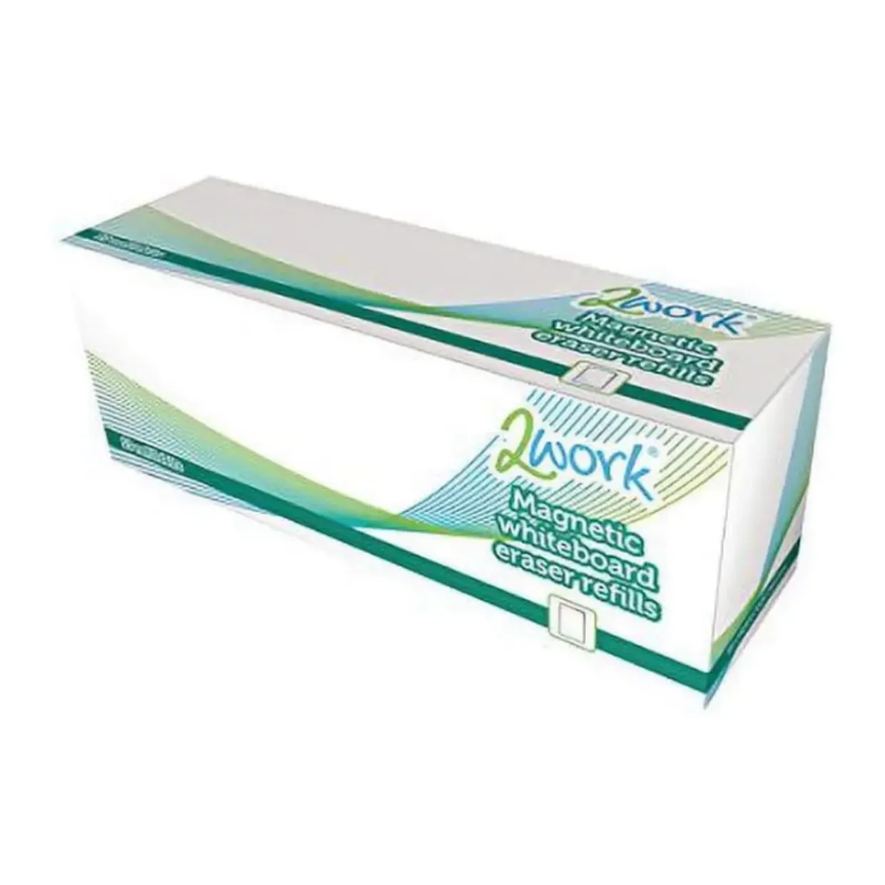 2Work Whiteboard Eraser Refill Pads (Pack of 10)